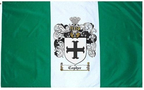 Copher family crest coat of arms flag