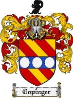 Copinger coat of arms family crest download