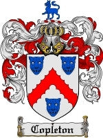 Copleton coat of arms family crest download