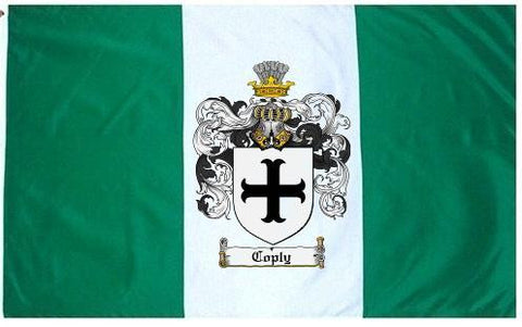 Coply family crest coat of arms flag