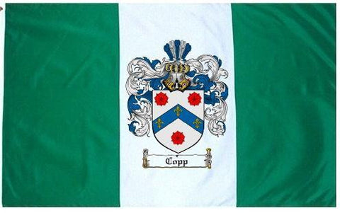 Copp family crest coat of arms flag