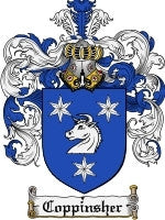 Coppinsher coat of arms family crest download