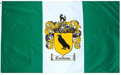 Corbane family crest coat of arms flag