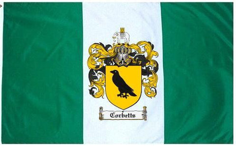 Corbetts family crest coat of arms flag