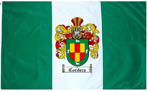 Cordero family crest coat of arms flag