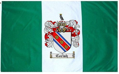 Corish family crest coat of arms flag