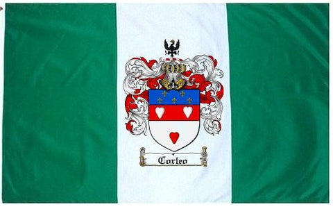 Corleo family crest coat of arms flag