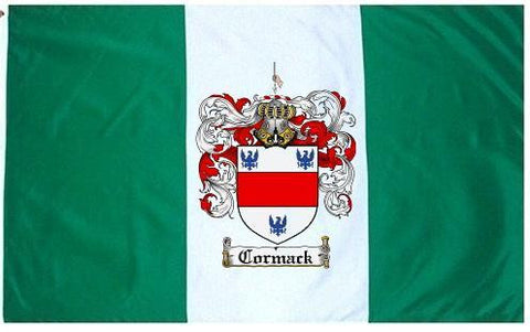 Cormack family crest coat of arms flag