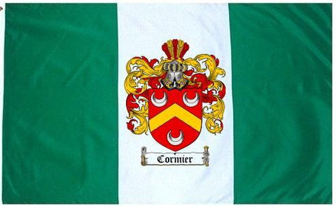 Cormier family crest coat of arms flag