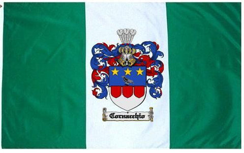 Cornacchio family crest coat of arms flag
