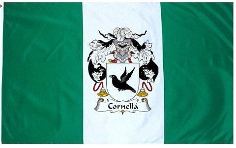 Cornella family crest coat of arms flag