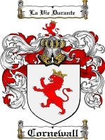 Cornewall coat of arms family crest download