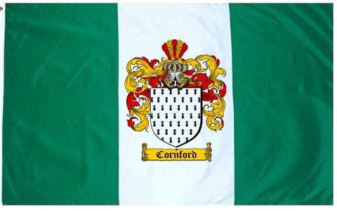 Cornford family crest coat of arms flag