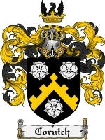 Cornich coat of arms family crest download