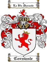 Cornwale coat of arms family crest download