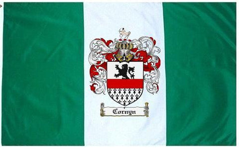 Cornyn family crest coat of arms flag