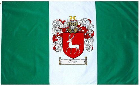 Corr family crest coat of arms flag