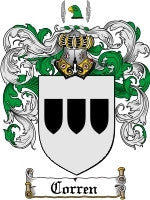 Corren coat of arms family crest download