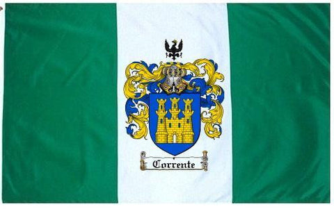 Corrente family crest coat of arms flag
