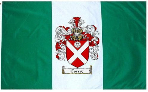 Correy family crest coat of arms flag