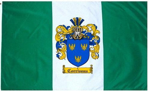 Corriveau family crest coat of arms flag