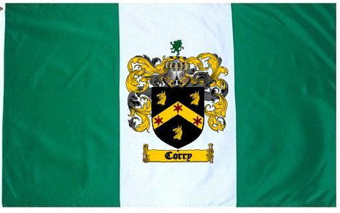 Corry family crest coat of arms flag