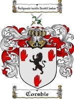 Corsbie coat of arms family crest download