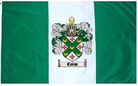 Corse family crest coat of arms flag
