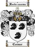 Corser coat of arms family crest download