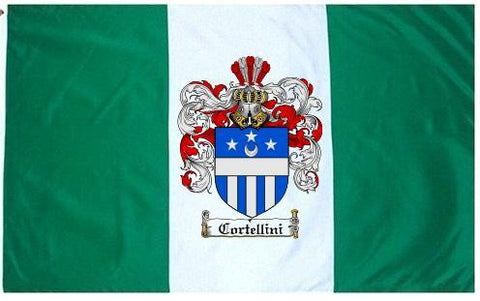 Cortellini family crest coat of arms flag