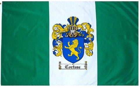 Cortese family crest coat of arms flag