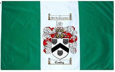 Cosby family crest coat of arms flag
