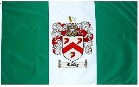 Cosey family crest coat of arms flag