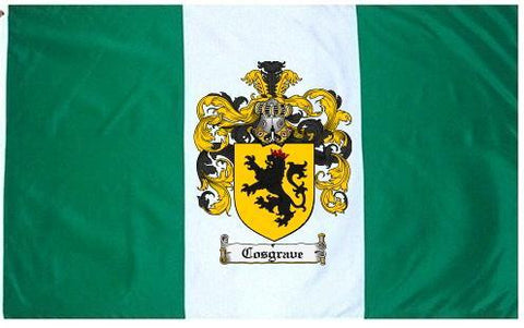 Cosgrave family crest coat of arms flag