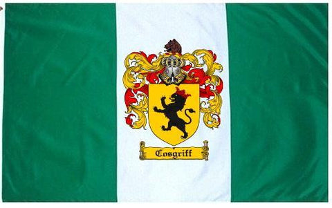 Cosgriff family crest coat of arms flag