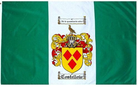 Costellow family crest coat of arms flag