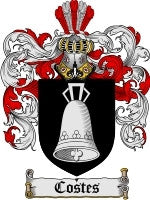 Costes coat of arms family crest download