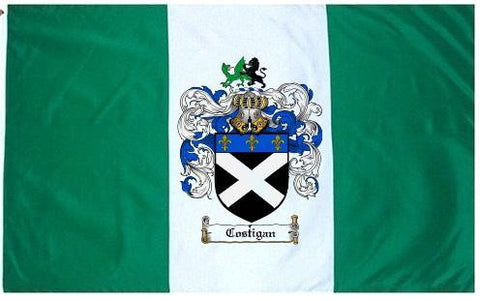 Costigan family crest coat of arms flag