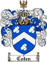 Coten coat of arms family crest download