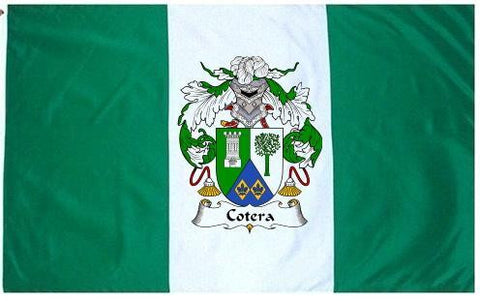 Cotera family crest coat of arms flag