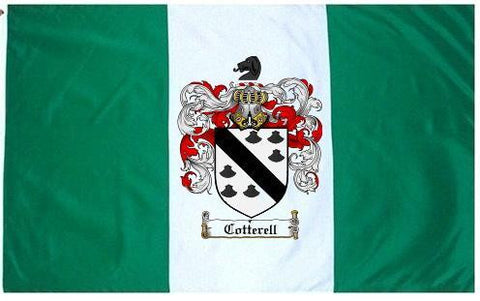 Cotterell family crest coat of arms flag