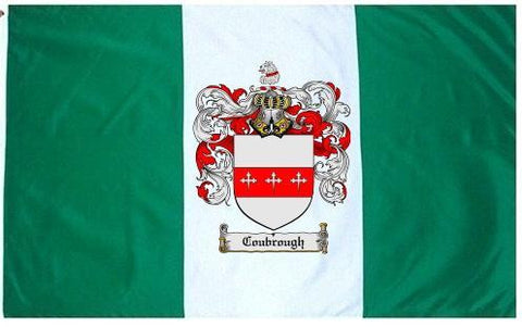 Coubrough family crest coat of arms flag
