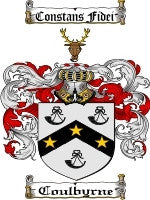 Coulbyrne coat of arms family crest download