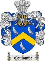 Coulombe coat of arms family crest download