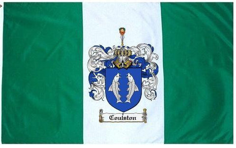 Coulston family crest coat of arms flag
