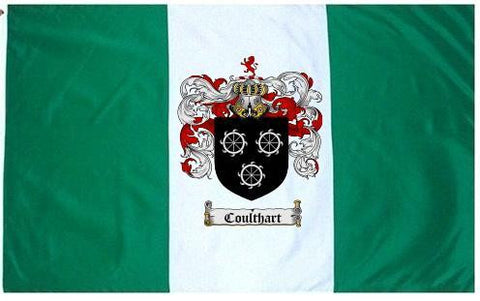 Coulthart family crest coat of arms flag