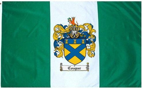 Coupar family crest coat of arms flag