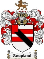 Coupland coat of arms family crest download