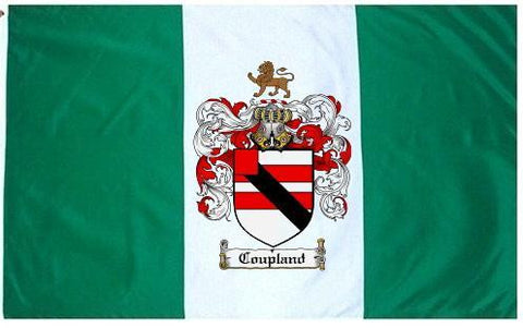 Coupland family crest coat of arms flag
