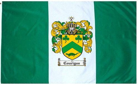Courigan family crest coat of arms flag